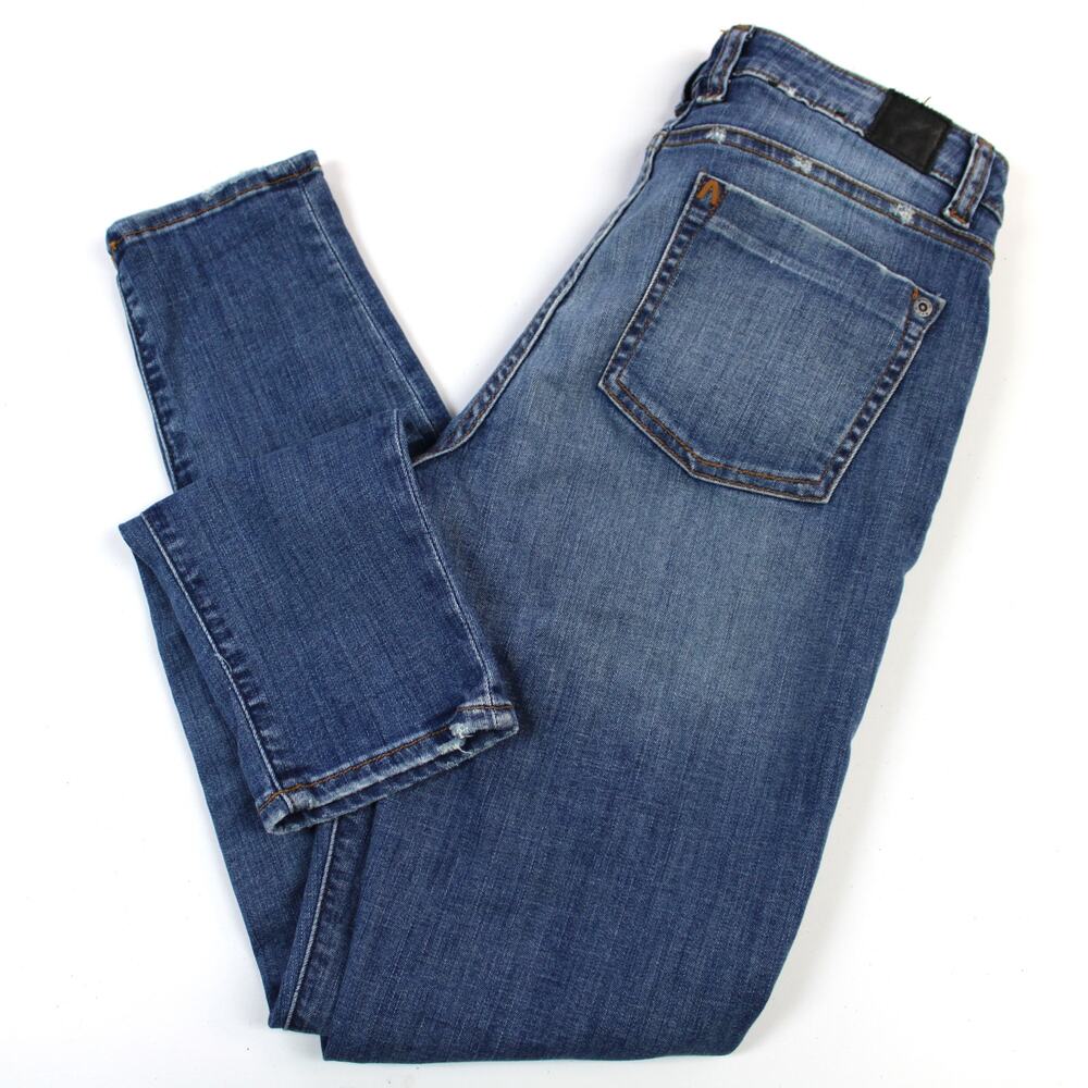 RVCA Women's Skinny Jeans in Medium Blue Wash